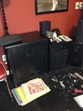 Black cabinets