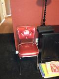 Vintage look red chair