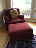 Chair with ottoman
