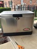 Stainless steel Coleman cooler