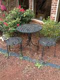 Wrought iron bistro set