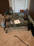Beveled glass coffee table