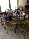 Solid Oak table with 7 chairs, handmade by the Amish in Missouri