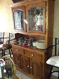 China/display cabinet, solid oak