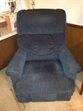 Blue recliner