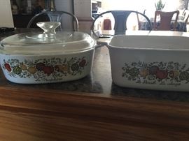Vintage Corning Ware Casserole Dishes