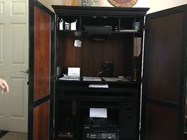 Inside of Riverside Computer Armoire 