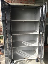Inside View of Stainless Steel Locker Set