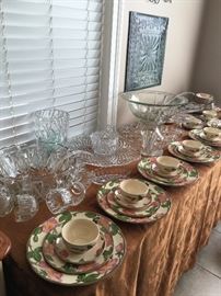 Large Collection of Crystal, Glassware & China Sets