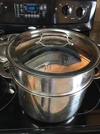 Dansk Stainless Steel Pot with Strainer & Lid