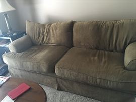 Large Corduroy Sleeper Sofa
