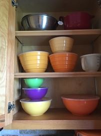 Large Collection of Tupperware,
Mixing Bowls, Large Bowls with Lids