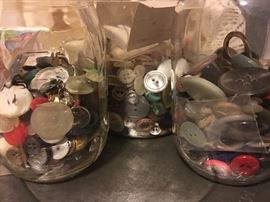 Jars of Vintage Buttons