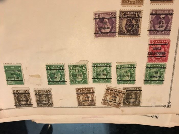Tens of thousands of stamps. Just a sampling. U>S and Worldwide. Some mint never hung some cancelled. Largest collection I have seen.