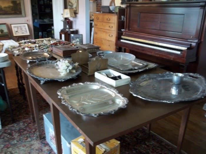 silverplate trays