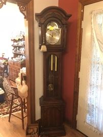 grandfather clock, as found