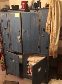 painted wooden cabinet/entertainment center