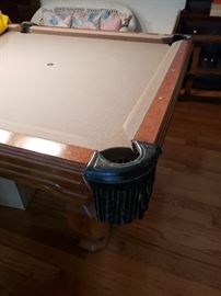 8 ft. Pooltable w/sticks and accessories. 