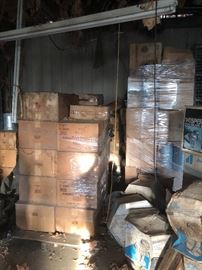 Boxes of insulation. Some open but many brand new. (we are selling ahead of time for $250 for all of it. Contact us to arrange pick up). You must be able to pick up a Dan move them yourself. If picture is still up it’s still for sale.
