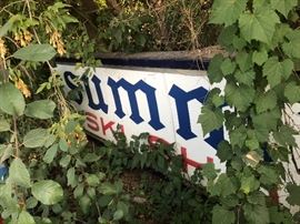 Advertising sign from Summit Ski Shop that used to be on Gratiot years ago