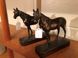 Armor Bronze Horse Bookends