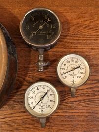 Antique Steam Gauges