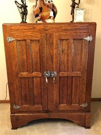 Antique Wood Ice Chest