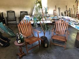 Vintage Wood Adirondack Chairs