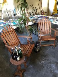 Vintage Wood Adirondack Chairs