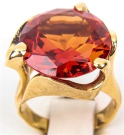 Lot 20 - Jewelry 14K Gold Ring with Ruby