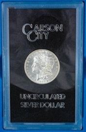Lot 93 - Coin 1884-CC Morgan Silver Dollar in GSA Box