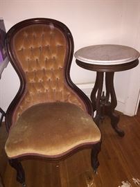Victorian Table and Chair