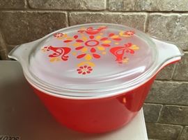 Vintage Rooster Lid Pyrex