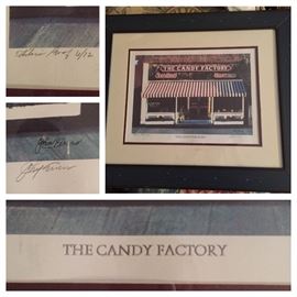 Signed and Numbered "The Candy Factory" Print 