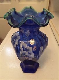 Fenton Art Glass Vase 