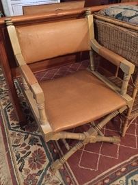 Wooden and Leather Chair