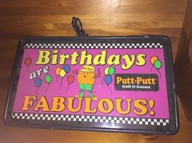 Vintage Putt-Putt Sign