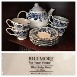 Biltmore Blue Ridge Rose China 