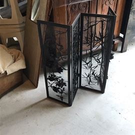 Antique Chinese fireplace screen