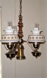 VINTAGE HANGING "SWAG" LAMP