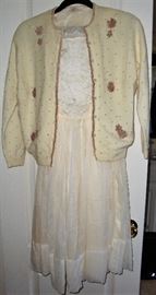 SWEET VINTAGE DRESS WITH SWEATER