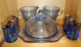 BLUE MADRID DEPRESSION GLASS