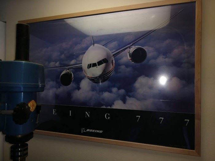 Garage: Picture of Boeing 777 (Given to Owner by President of Boeing)