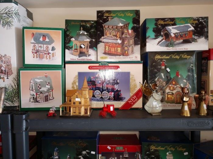 Garage:  Ornaments, Dept. 56 & Other Pieces