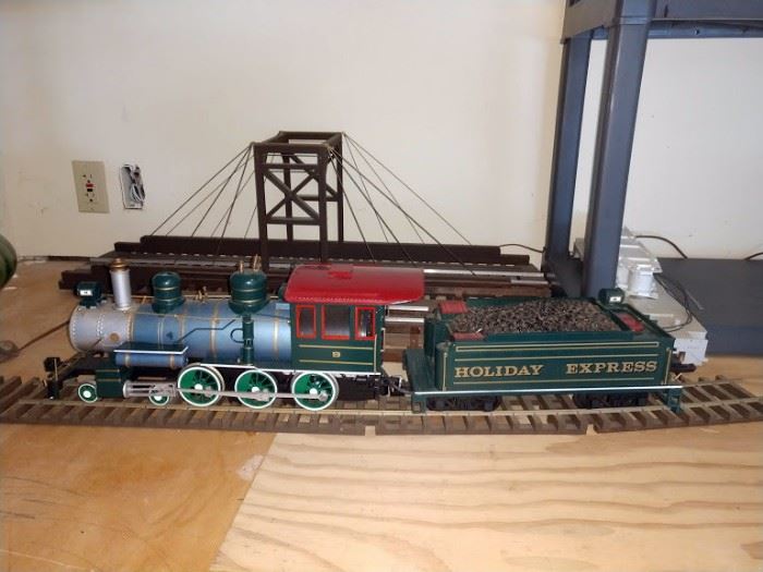 Garage:  G Scale Holiday Express Train