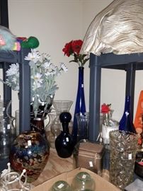 Garage:  Vases & other things