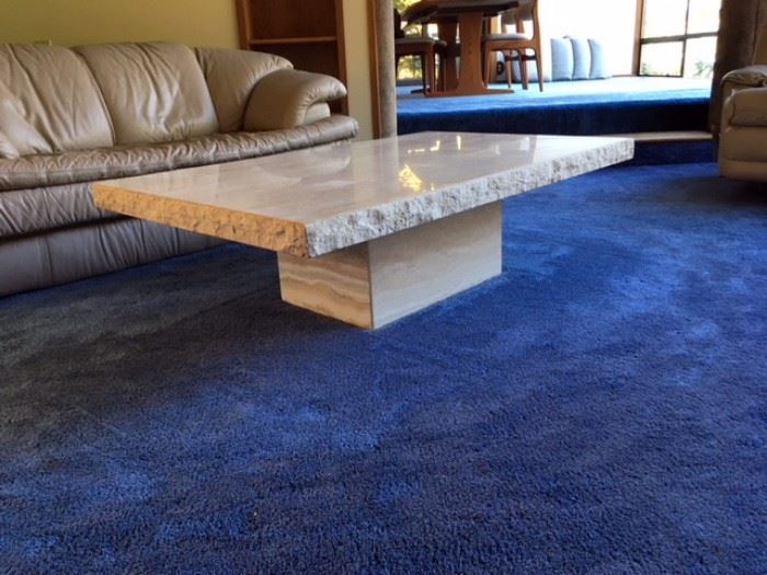 Living Room:  Marble Coffee Table