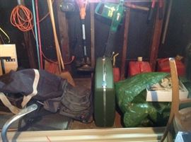 Luggage and garden tools