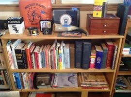 Books, shelves, and misc