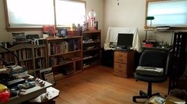 Books, office supplies, printers, etc...